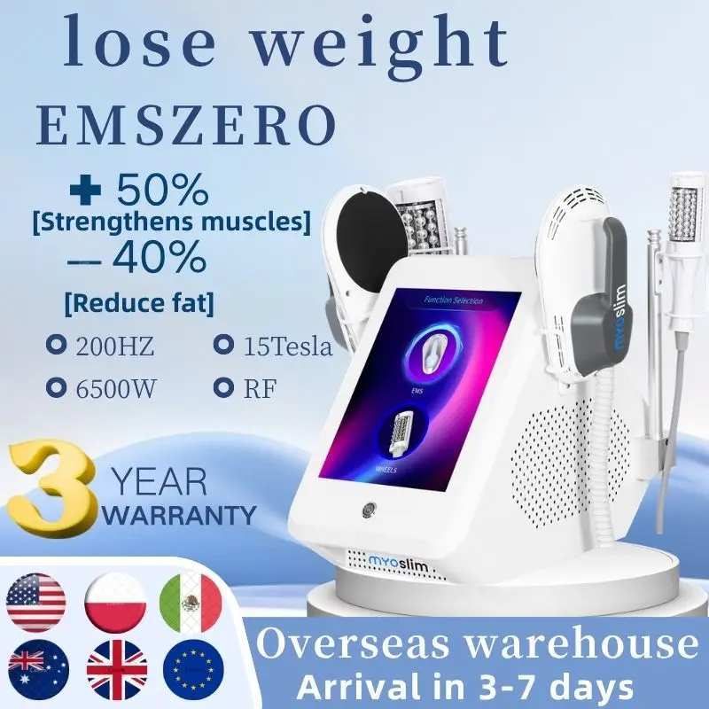 6500W EMS MYOslim Sculpt Machine | 200Hz High-Intensity Electromagnetic Body Shaping and Muscle Stimulation Device